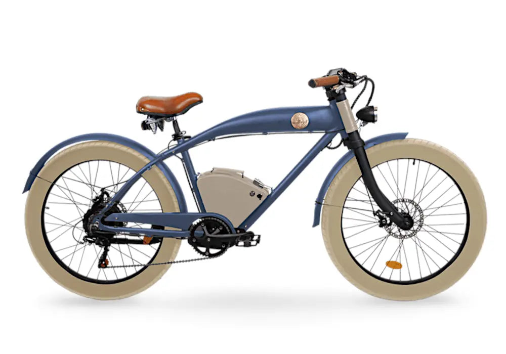 Picture of a blue Rayvolt Clubman