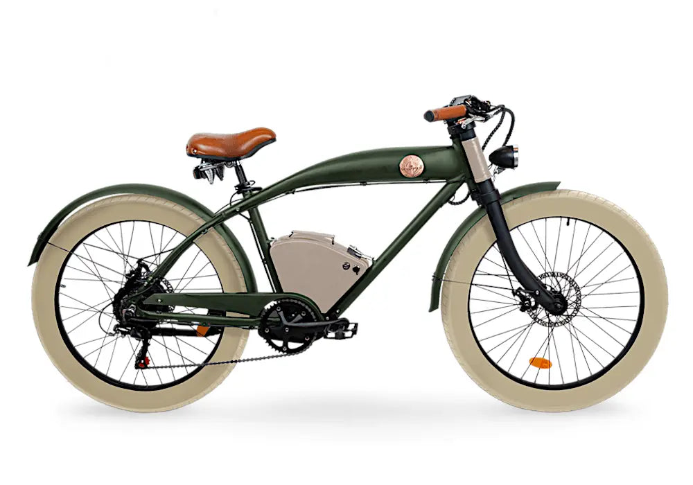 Picture of a green Rayvolt Clubman